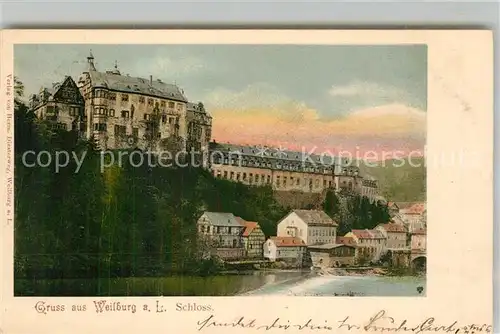 AK / Ansichtskarte Weilburg Schloss Lahn Kat. Weilburg Lahn