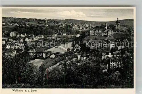 AK / Ansichtskarte Weilburg Schloss Lahnbruecke Kat. Weilburg Lahn