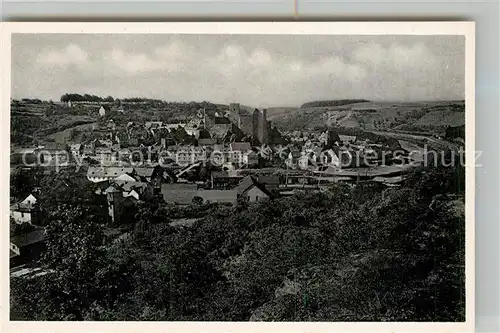 AK / Ansichtskarte Runkel Lahn Burg Panorama Kat. Runkel