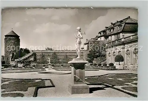 AK / Ansichtskarte Weilburg Schlossgarten Statue Schlossterrasse Kat. Weilburg Lahn