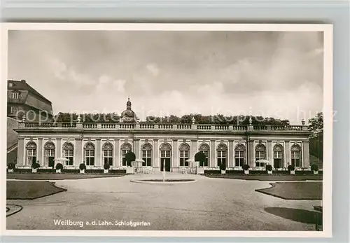 AK / Ansichtskarte Weilburg Schlossgarten Fontaine Kat. Weilburg Lahn