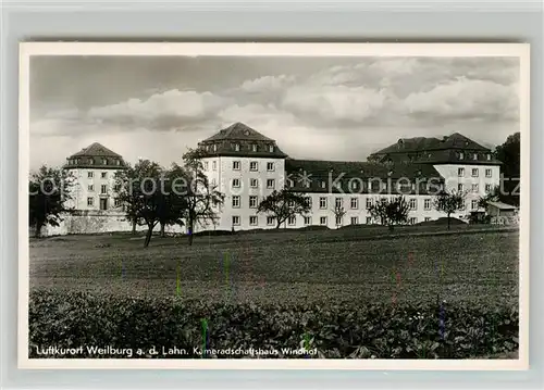 AK / Ansichtskarte Weilburg Kameradschaftshaus Windhof Kat. Weilburg Lahn