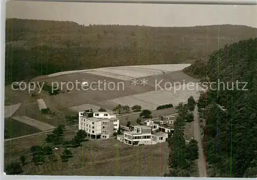 AK / Ansichtskarte Odersbach Fliegeraufnahme Gruppenhaus Jugendherberge Kat. Weilburg