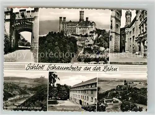 AK / Ansichtskarte Schaumburg Diez Schloss Schlosshof Schlosstor Hotel Waldecker Hof Kat. Diez