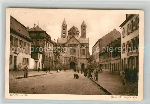 Speyer Rhein Dom Hauptstrasse Kat. Speyer