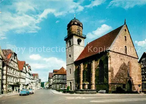 Rotenburg Fulda Jacobikirche mit Breitenstrasse Kat. Rotenburg a.d. Fulda