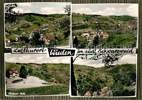 Wieden Schwarzwald Panorama Wiedener Eck Berghotel Kat. Wieden