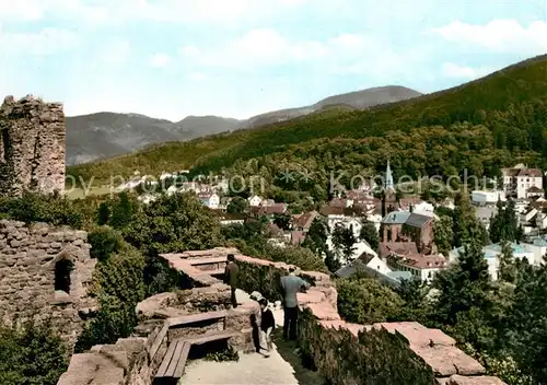 Badenweiler Blick von der Burgruine Kat. Badenweiler