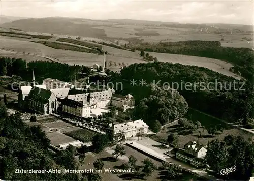 Marienstatt Westerwald Zisterzienser Abtei Marienstatt Fliegeraufnahme Kat. Streithausen