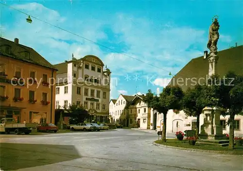 Grafing Muenchen Hauptstrasse Volksbank Mariensaeule Kat. Grafing b.Muenchen