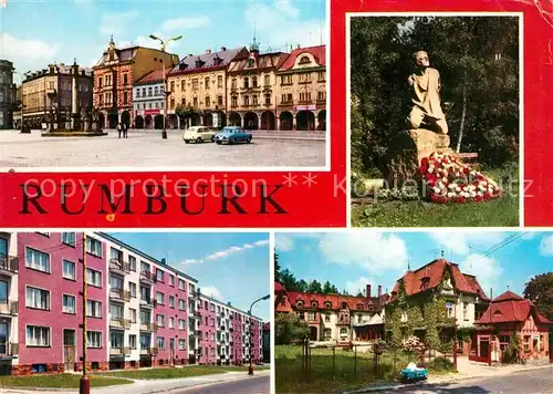 Rumburk Namesti Pamatnik Rumburske vzpoury Nove sidliste Nemocnice v Podhaji Kat. Rumburg