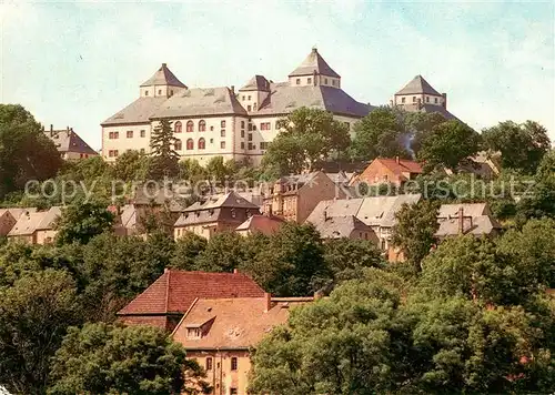 Augustusburg Stadtbild mit Schloss Kat. Augustusburg