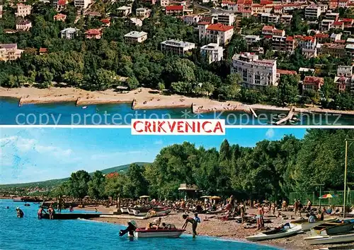 Crikvenica Kroatien Strand Fliegeraufnahme Kat. Kroatien
