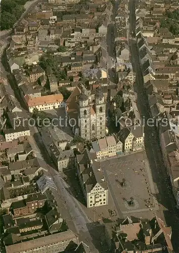 Wittenberg Lutherstadt Stadtzentrum Kirche Marktplatz Luftbildserie der Interflug Kat. Wittenberg