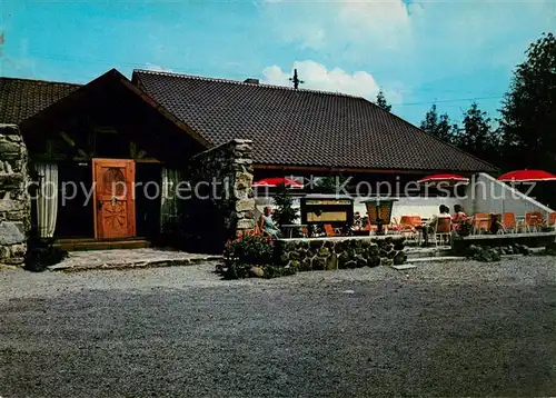 Steinwand Wasserkuppe Ziegelhof Gaststaette Naturpark Rhoen Kat. Poppenhausen (Wasserkuppe)