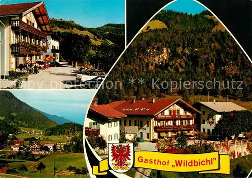 Niederndorf Kufstein Gasthof Pension Wildbichl Landschaftspanorama Alpen Kat. Kufstein
