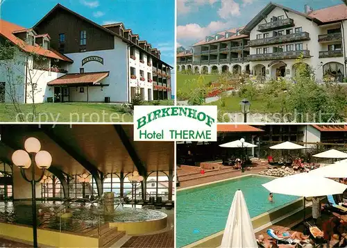 Bad Griesbach Rottal Hotel Birkenhof Therme Hallenbad Swimming Pool Kat. Bad Griesbach i.Rottal