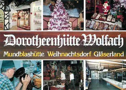 Wolfach Mundblashuette Weihnachtsdorf Glaeserland Kat. Wolfach Schwarzwald