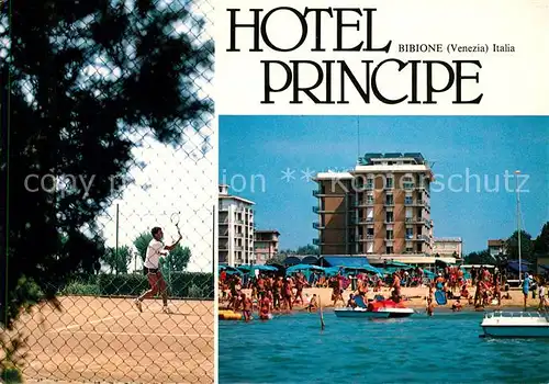 Bibione Hotel Principe Strand Tennisplatz