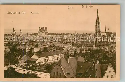 AK / Ansichtskarte Speyer Rhein Panorama Kat. Speyer