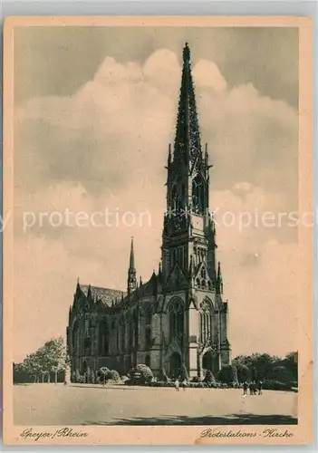 AK / Ansichtskarte Speyer Rhein Protestations Kirche Kat. Speyer