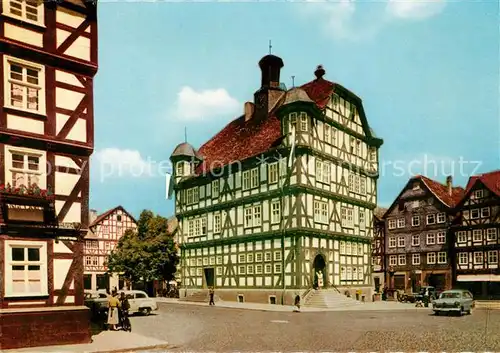 AK / Ansichtskarte Melsungen Fulda Marktplatz mit Rathaus Kat. Melsungen