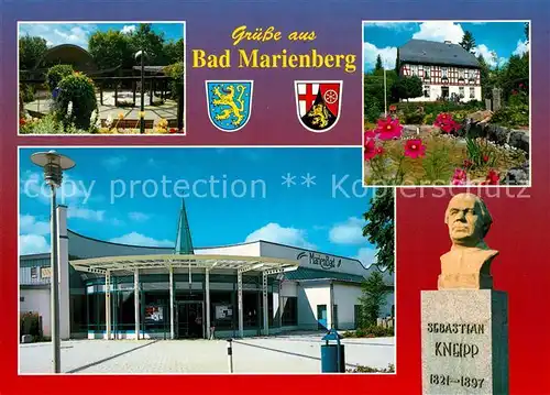 AK / Ansichtskarte Bad Marienberg Bueste Sebastian Kneipp