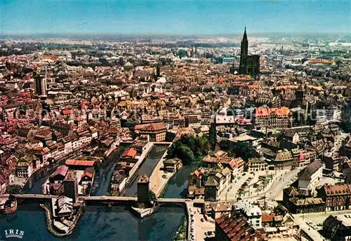 AK / Ansichtskarte Strasbourg Alsace Les Ponts Couverts et la Cathedrale Kat. Strasbourg