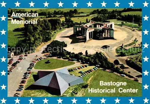 AK / Ansichtskarte Bastogne Liege American Memorial and Bastogne Historical Center Fliegeraufnahme Kat. 