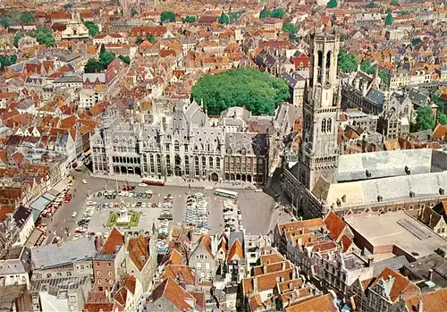 AK / Ansichtskarte Brugge Fliegeraufnahme mit Kirche Kat. 