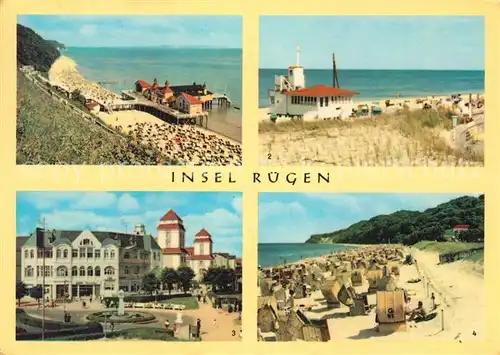 Insel Ruegen Sellin Seebruecke Baabe Strand Binz Promenade Goehren Strand Kat. Bergen