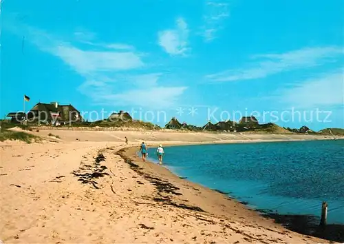 Insel Sylt Sonnenland an der Blidselbucht Strand Kat. Westerland