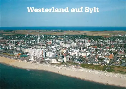 Westerland Sylt Nordseeheilbad Fliegeraufnahme Kat. Westerland