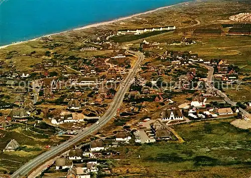 Rantum Sylt Nordseebad Fliegeraufnahme Kat. Rantum (Sylt)