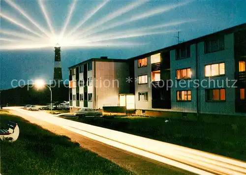 Hoernum Sylt Nordseebad Leuchtturm Nachtaufnahme Kat. Hoernum (Sylt)