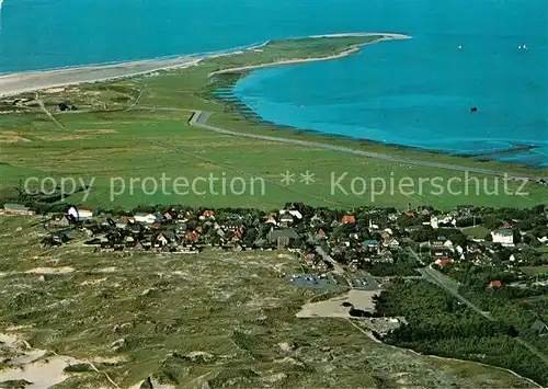 Norddorf Amrum Fliegeraufnahme Duenenlandschaft Kat. Norddorf