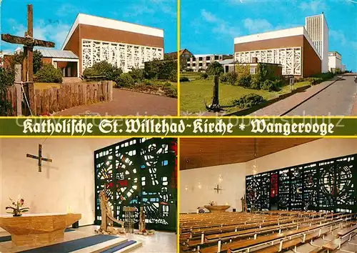 Wangerooge Nordseebad Willehad Kirche Kat. Wangerooge