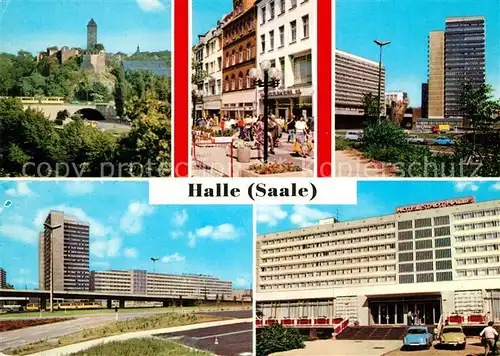 Halle Saale Burg Giebichenstein Thaelmannplatz Inerhotel Stadt Halle Kat. Halle