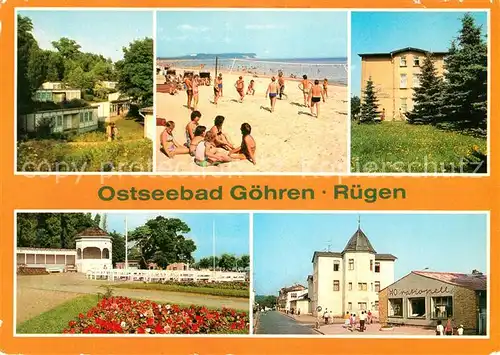 Goehren Ruegen Strand FDGB Erholungsheim Konzertgarten Kat. Goehren Ostseebad Ruegen