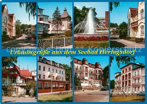 Heringsdorf Ostseebad Usedom Fontaine Seebadhaeuser Kat. Heringsdorf