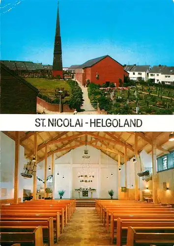 Helgoland Sankt Nicolai Altarraum Kat. Helgoland