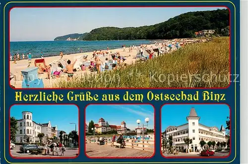 Binz Ruegen Kurhaus Promenade Strand Kat. Binz