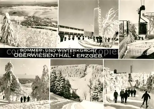 AK / Ansichtskarte Oberwiesenthal Erzgebirge Fichtelberg Seilbahn Kat. Oberwiesenthal