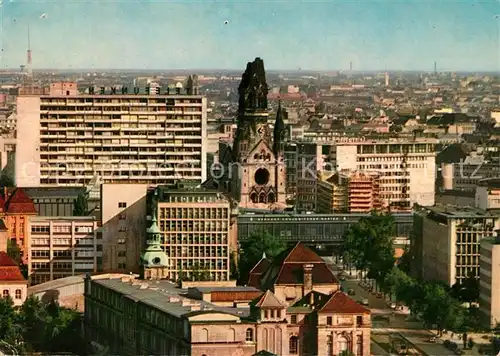 AK / Ansichtskarte Berlin Fliegeraufnahme Bahnhof Zoo Kaiser Wilhelm Gedaechtniskirche  Kat. Berlin