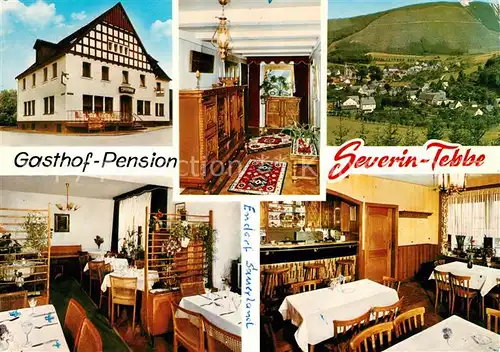 AK / Ansichtskarte Endorf Sauerland Gasthof Pension Severin Tebbe Gastraeume Panorama Kat. Sundern (Sauerland)