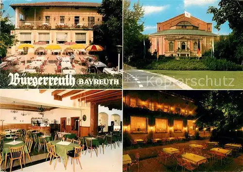 AK / Ansichtskarte Bayreuth Gaestehaus Buergerreuth Terrassencafe Restaurant Kat. Bayreuth