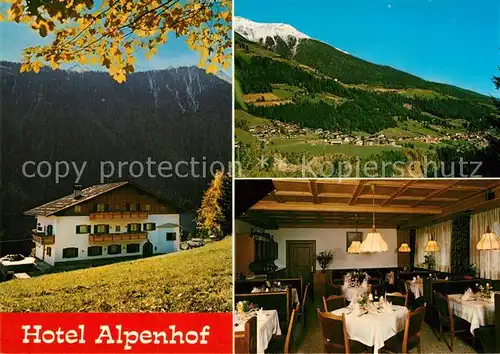 AK / Ansichtskarte Walburg Suedtirol St Hotel Alpenhof Panorama Gaststube Kat. Italien