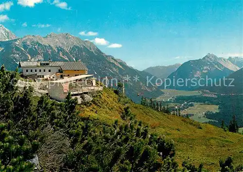 AK / Ansichtskarte Leutasch Rauthhuette mit Mundelift Dreitorspitze Karwendel Arnspitze Kat. Leutasch Tirol
