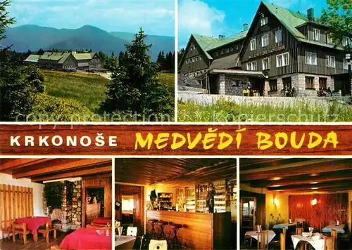 AK / Ansichtskarte Krkonose Medvedi Bouda Gastraeume Bar Kat. Polen