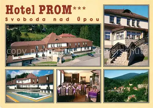 AK / Ansichtskarte Svoboda nad upou Hotel Prom Speisesaal Swimmingpool Panorama Kat. Freiheit Aupa
